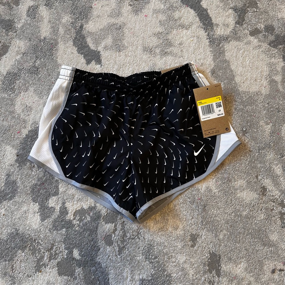 Nike Black and White Dynamic Running Shorts